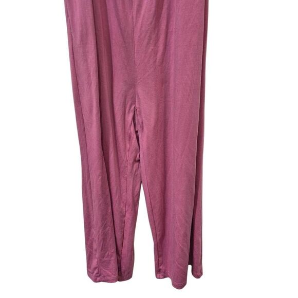 Amazon Women's Dusty Pink Poly/Spandex Jersey Knit Adj Straps Overalls Jumpsuit - Picture 5 of 13